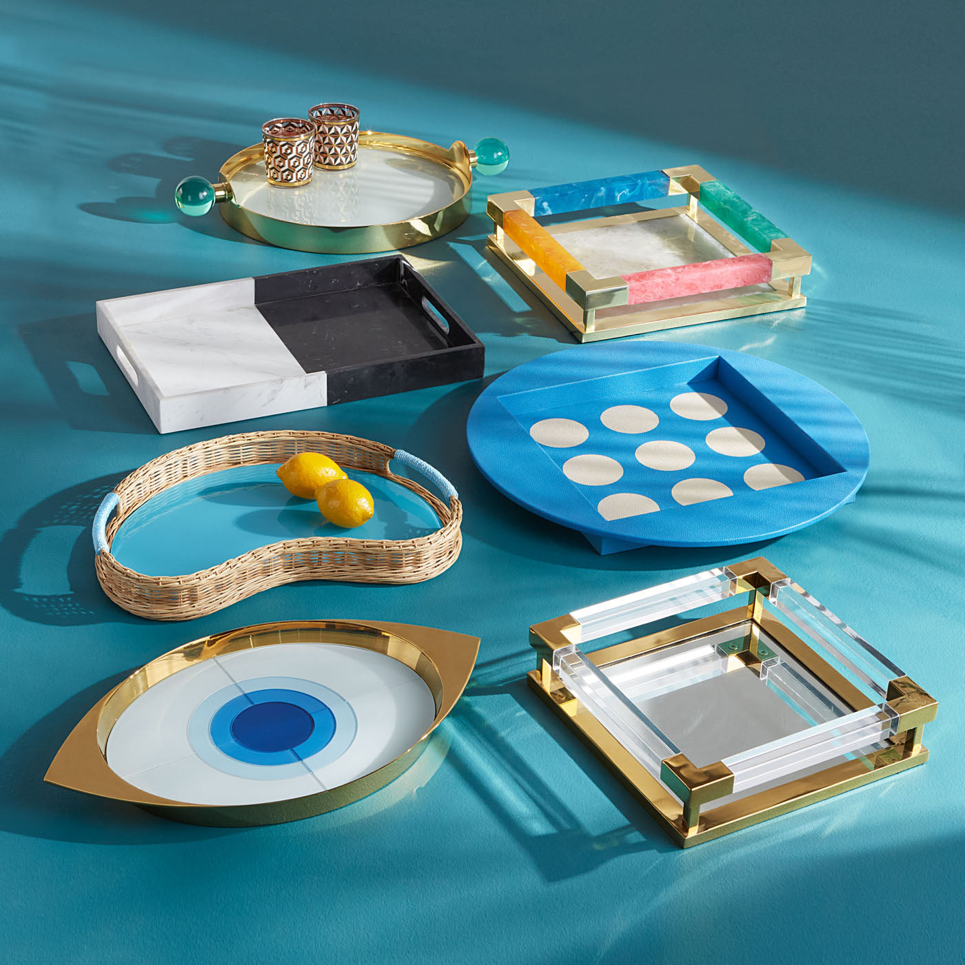 mustique square tray multicolor - collection view