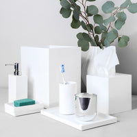 lacquer bath collection white - styled view 2