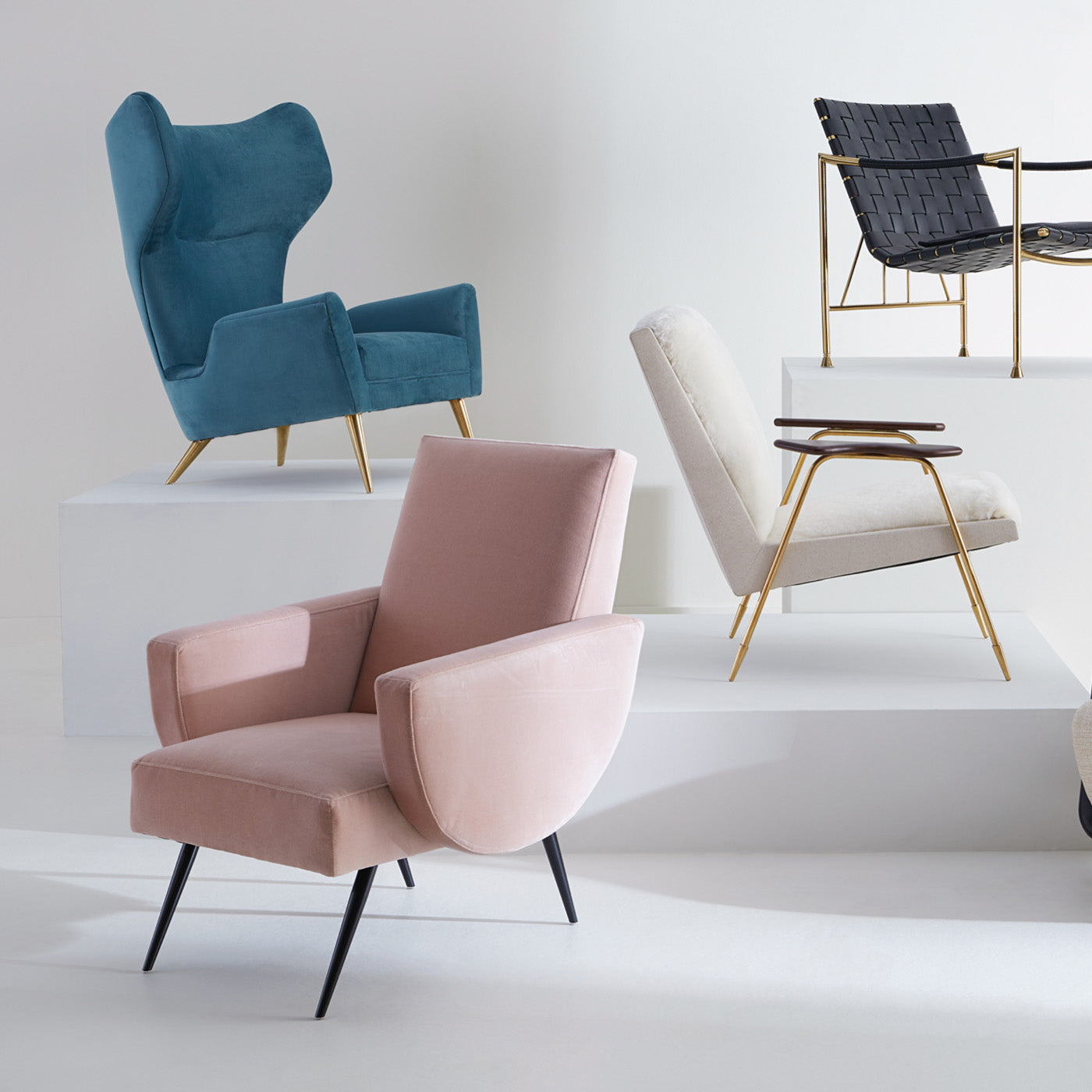 lounge chair collection - styled view