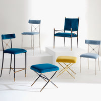 rider chair and bench collection - styled view