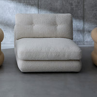 Pompidou Modular Armless Piece styled front view