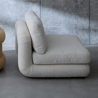 Pompidou Modular Armless Piece styled back view