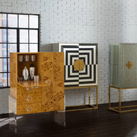 op art bar with bond bar opened view