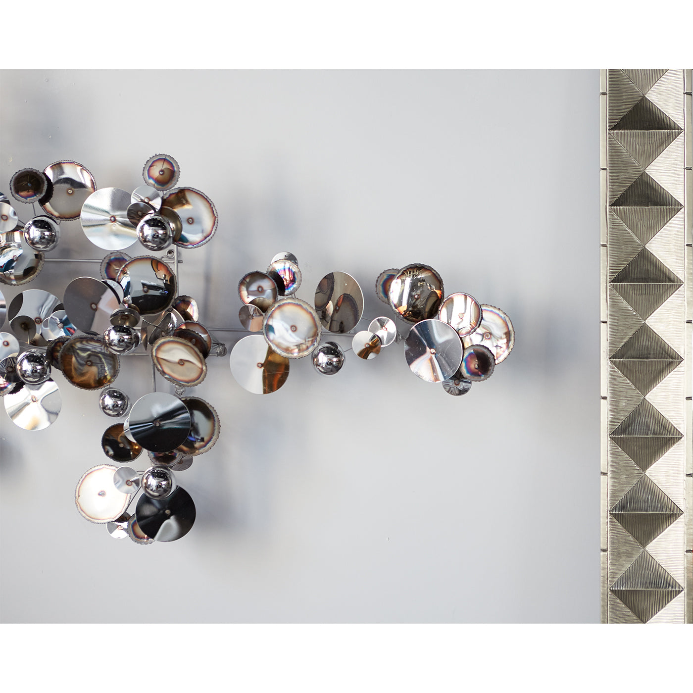 C. Jeré Raindrops Wall Sculpture in Chrome | Jonathan Adler