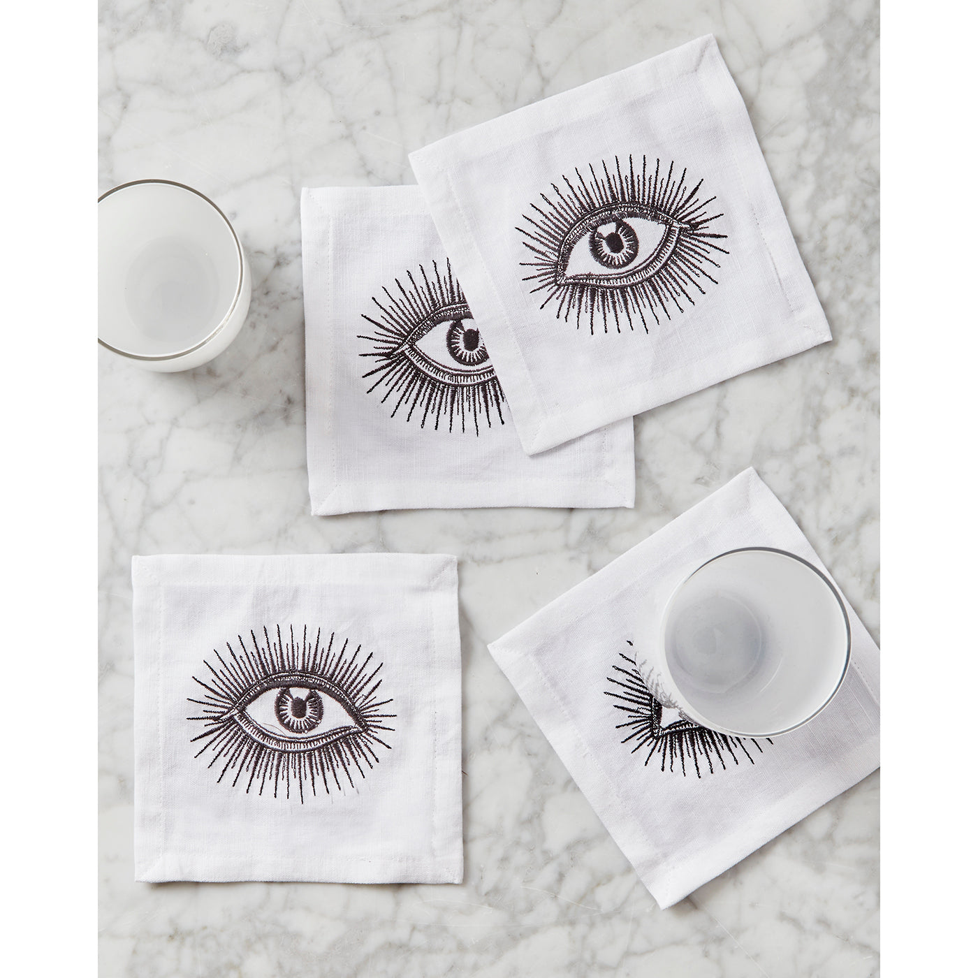 eyes cocktail napkins - styled view 2
