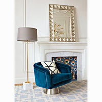 talitha mirror bachrach swivel chair canaan floor lamp - styled view