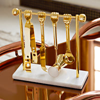 barbell barware set - front view