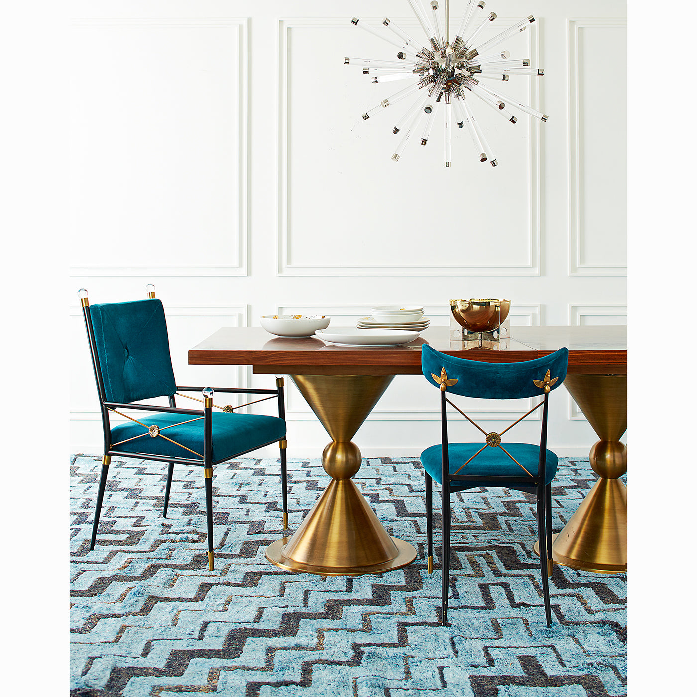 rider arm chair dining room - styled view