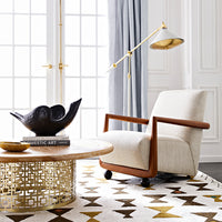 maxime task floor lamp st. germain club chair nixon cocktail table - styled view