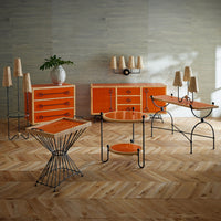 Wellington Credenza with Brussels T Dining Table