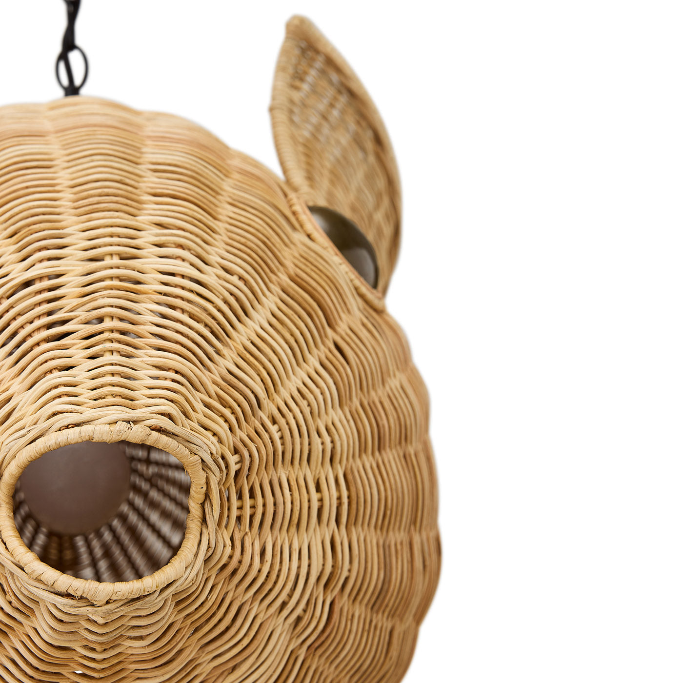 Wicker Blow Fish Pendant Collection - front group view