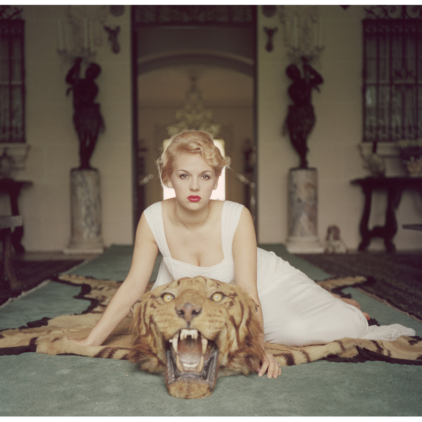 slim aarons "beauty and the beast" photograph - front view