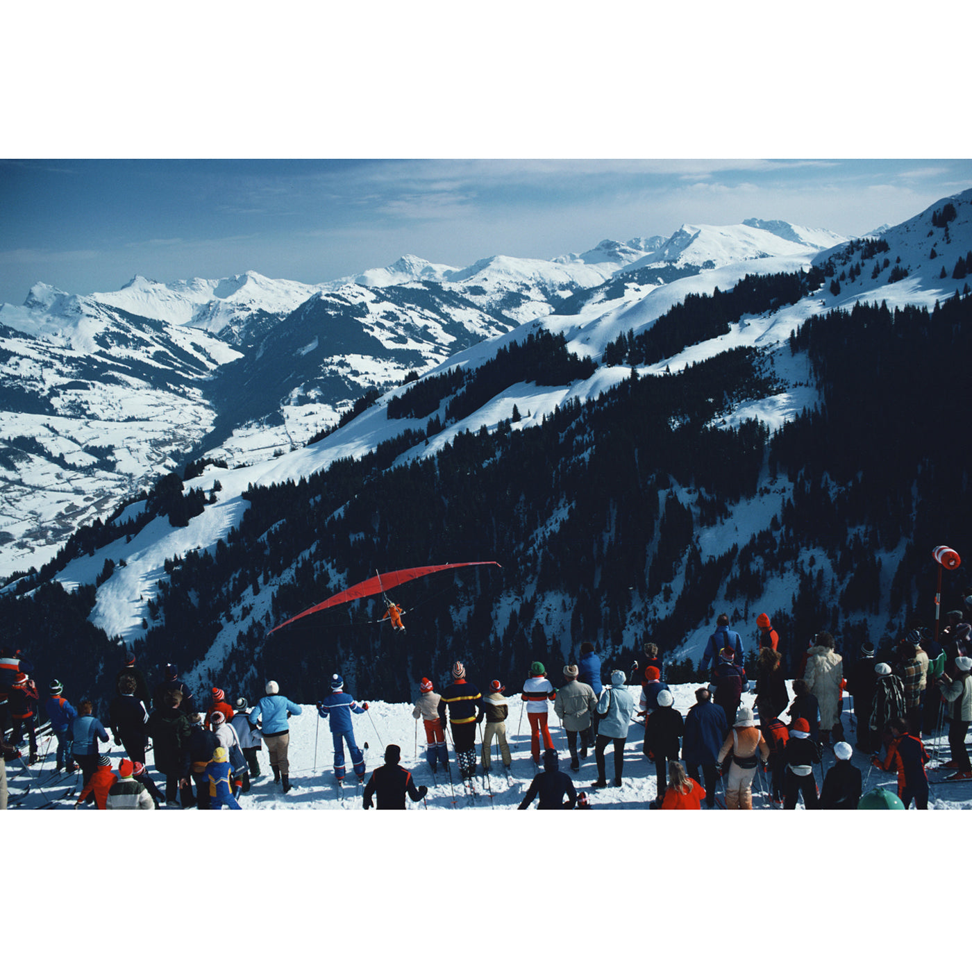slim aarons hang gliding photograph - front view