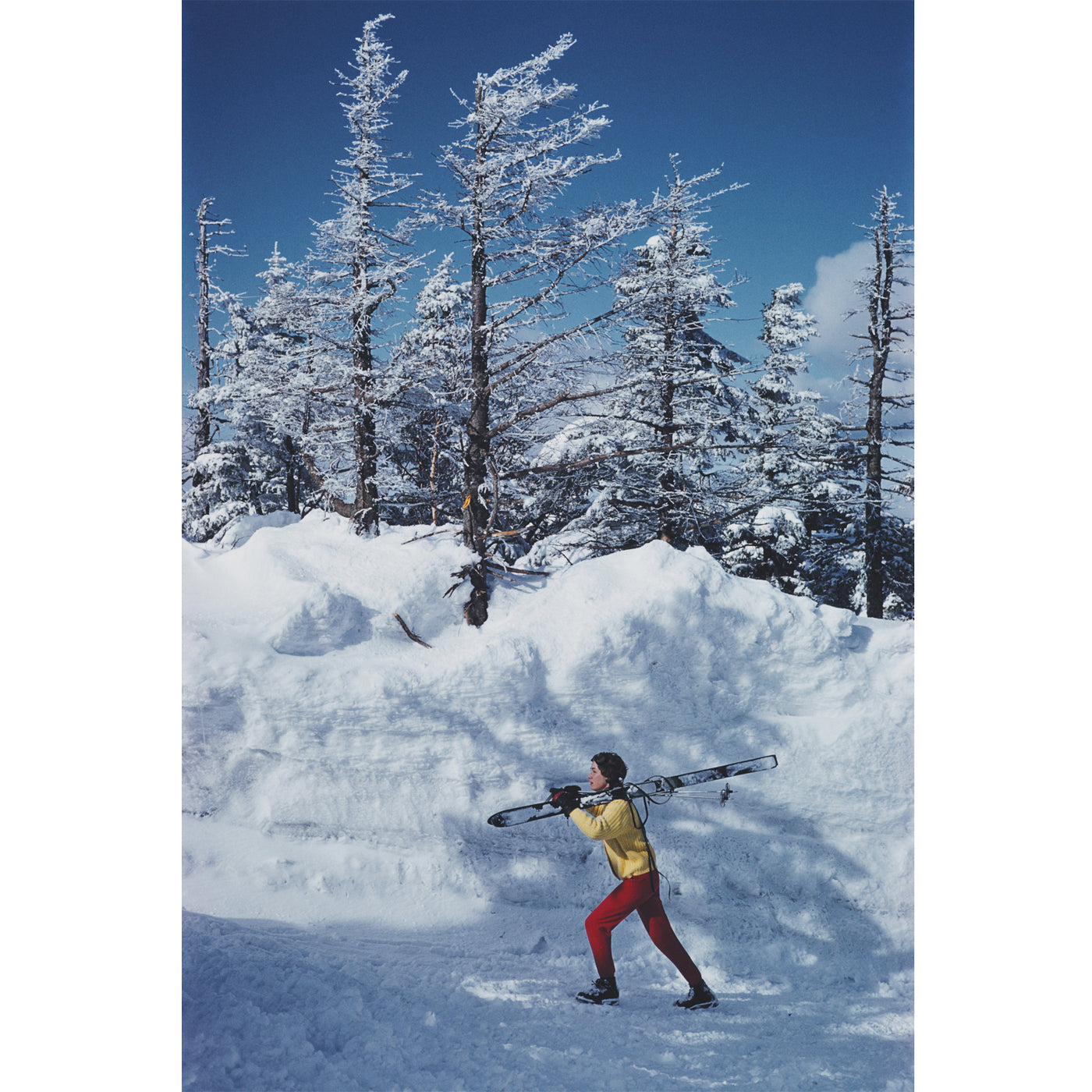 slim aarons "skier in vermont" photograph - front view