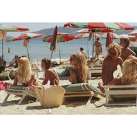 slim aarons "saint tropez beach" photograph - front view