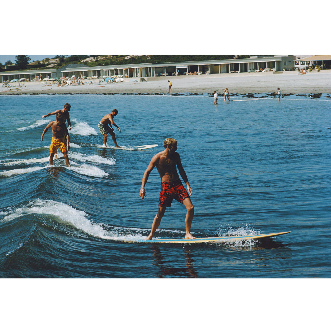 slim aarons "surfing brothers" photograph - front view