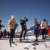 slim aarons "verbier skiers" photograph - front view