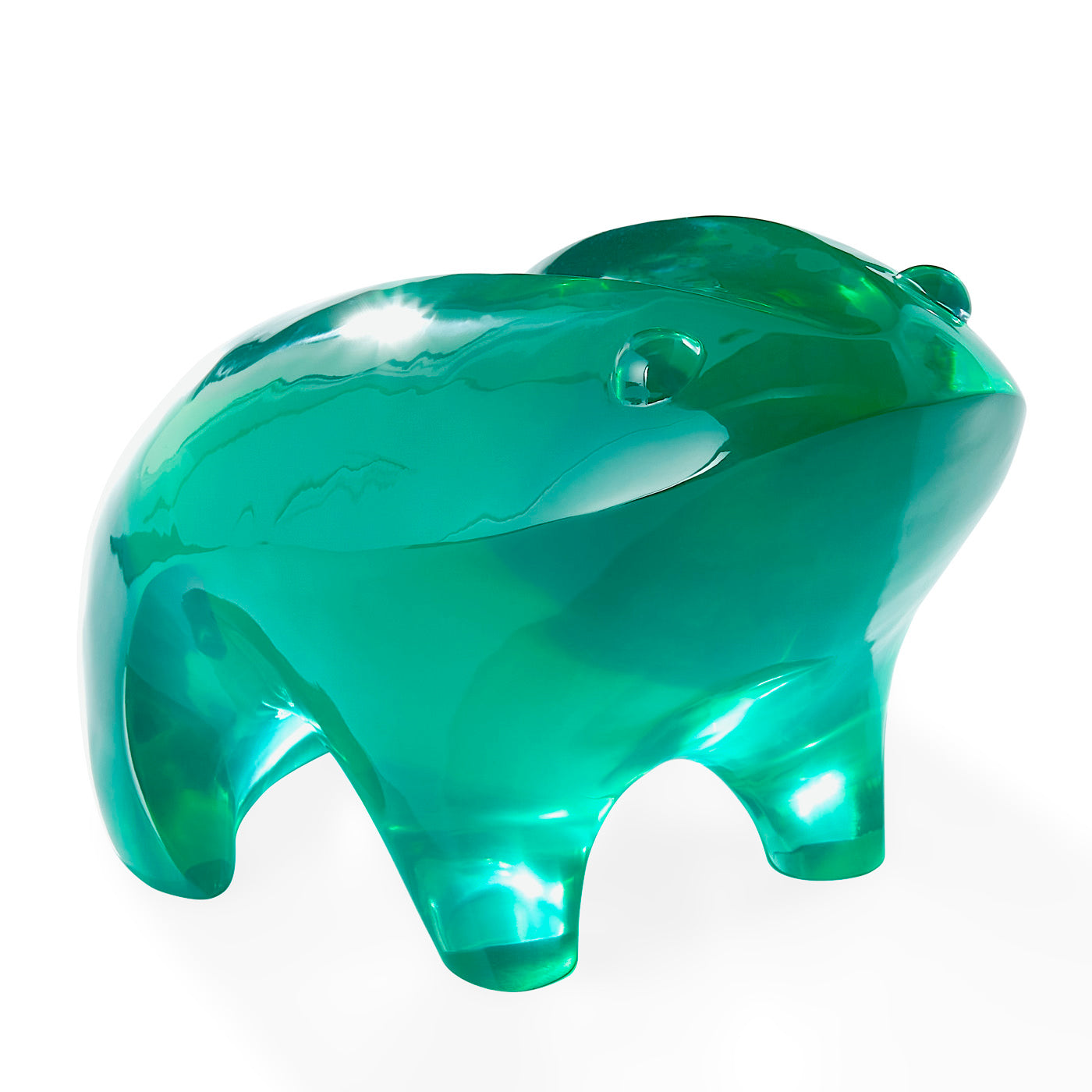 giant acrylic frog green - front view