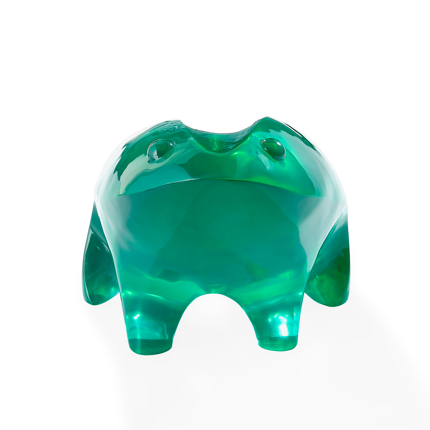giant acrylic frog green - front view
