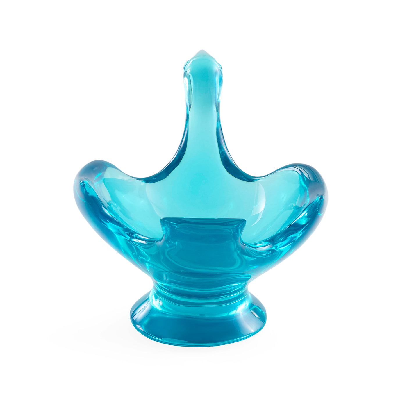 Acrylic Bird Pedestal Bowl - back view