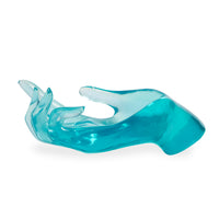 acrylic hand bowl giant blue - side view 1