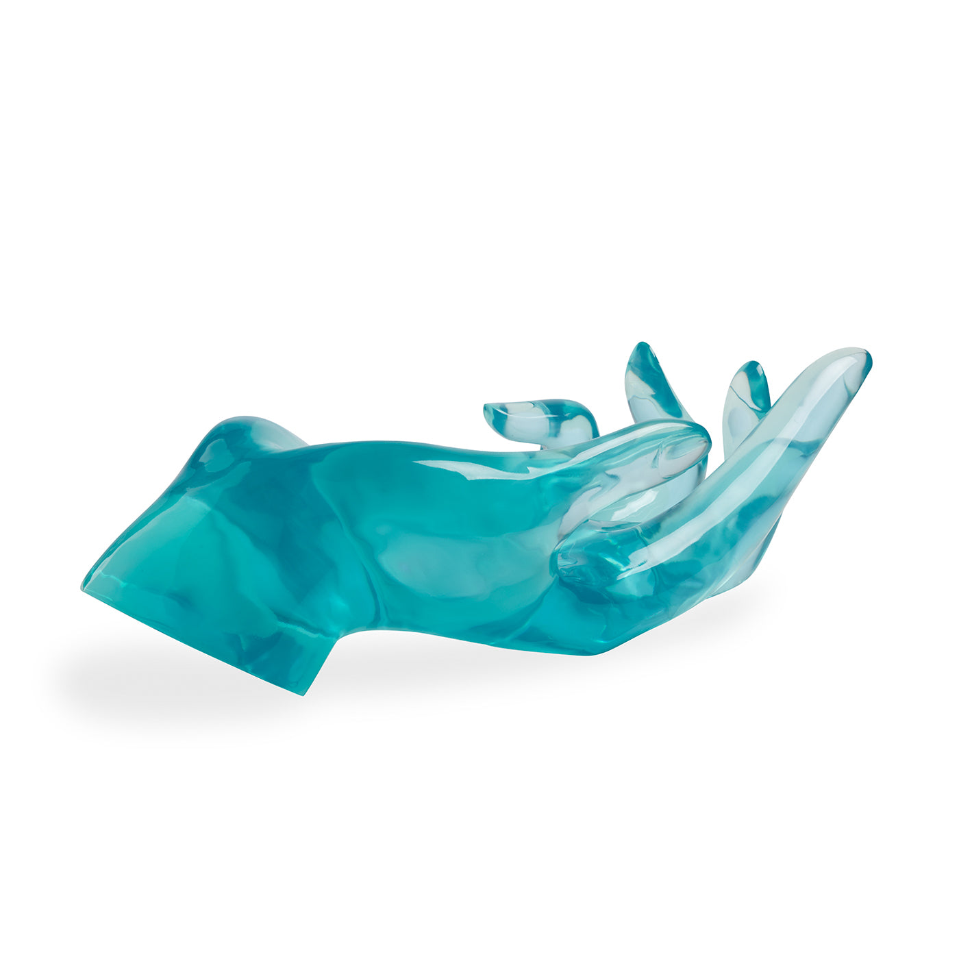 acrylic hand bowl giant blue - angle view 2