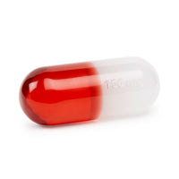 acrylic pill small gold glitter - angle view