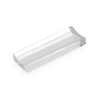 acrylic pill stand large clear with blue pill - front view