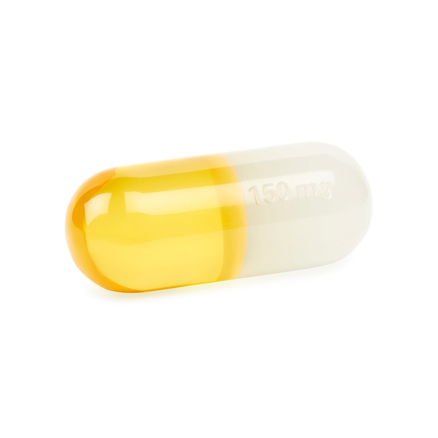 acrylic pill collection gold glitter - group view