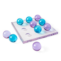 acrylic tic tac toe set blue purple - game on view