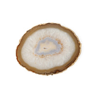 Natural and Gold Agate Coasters