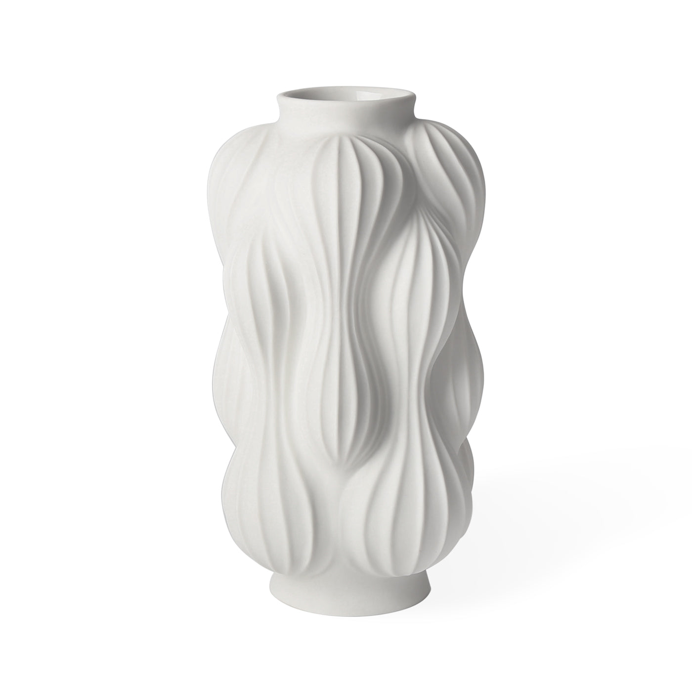 balloon vase large porcelain white - view 2