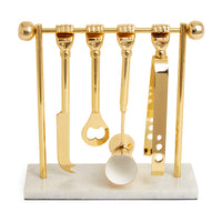 barbell brass bar set - front view