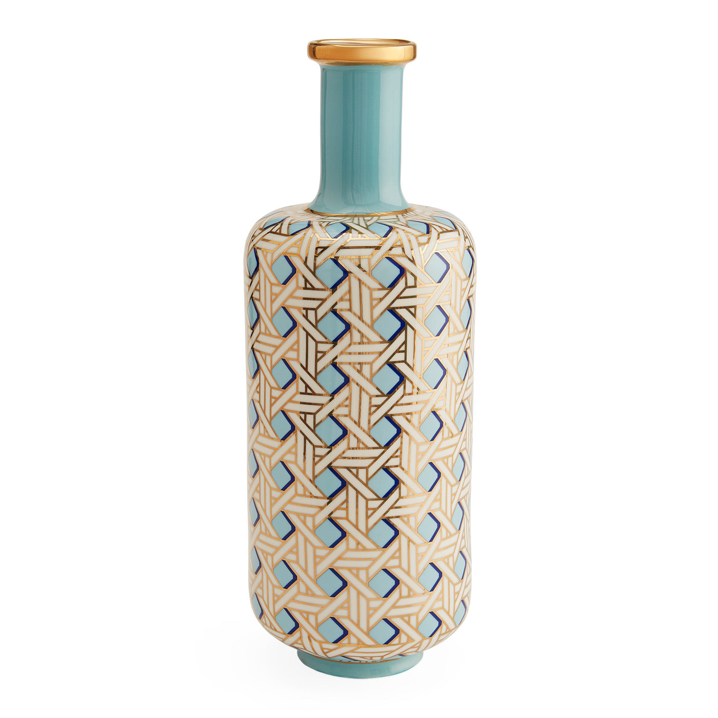 Basketweave Tall Bottle Vase | Jonathan Adler