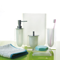 hollywood bath collection clear - styled view