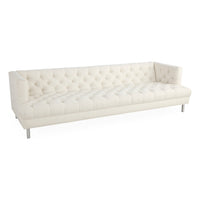 Baxter 100" Deep T-Arm Grand Sofa in Serpette Ivory