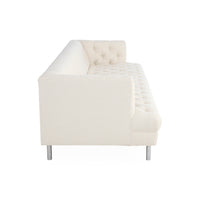 Baxter 100" Deep T-Arm Grand Sofa in Serpette Ivory