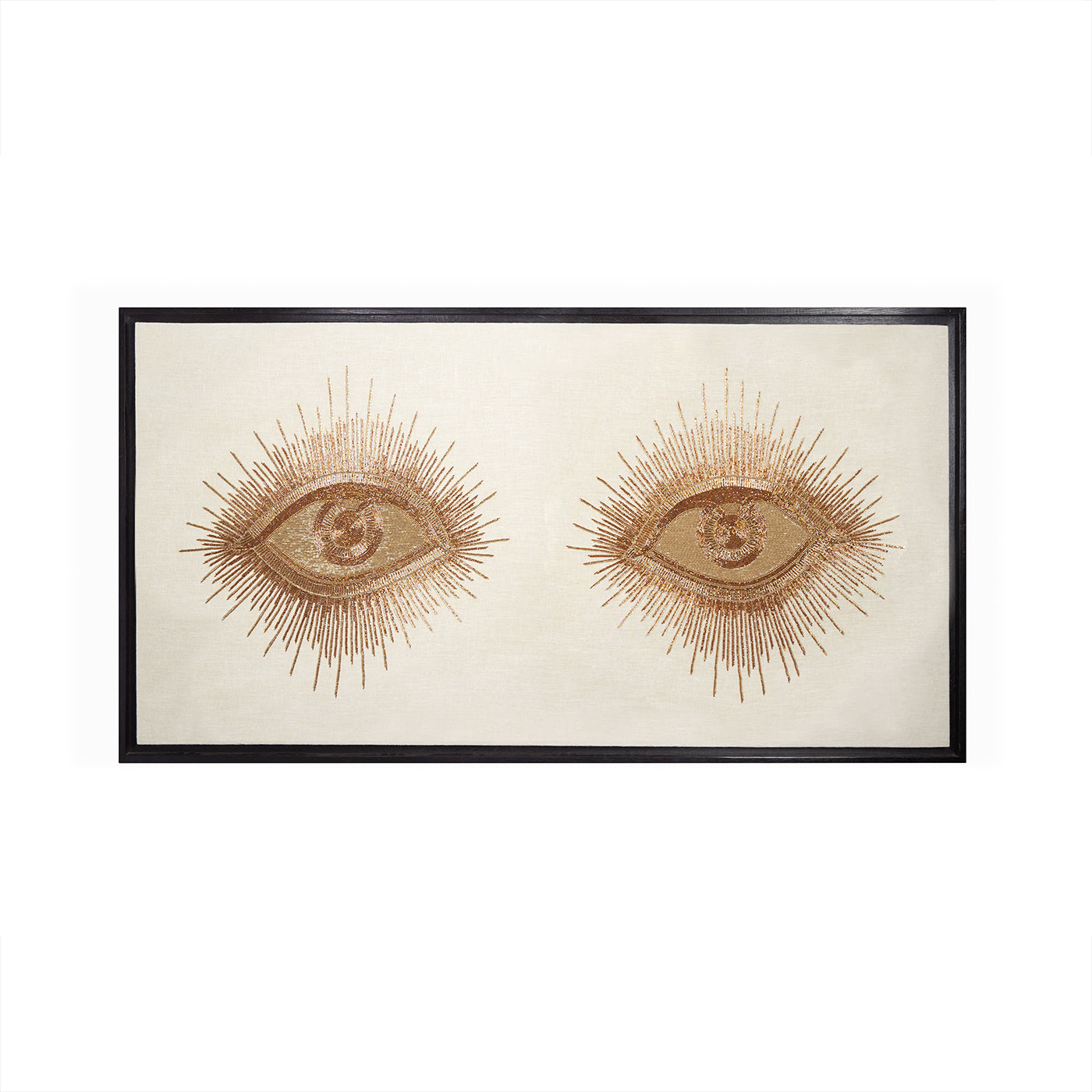 eyes beaded wall art glass beads gold