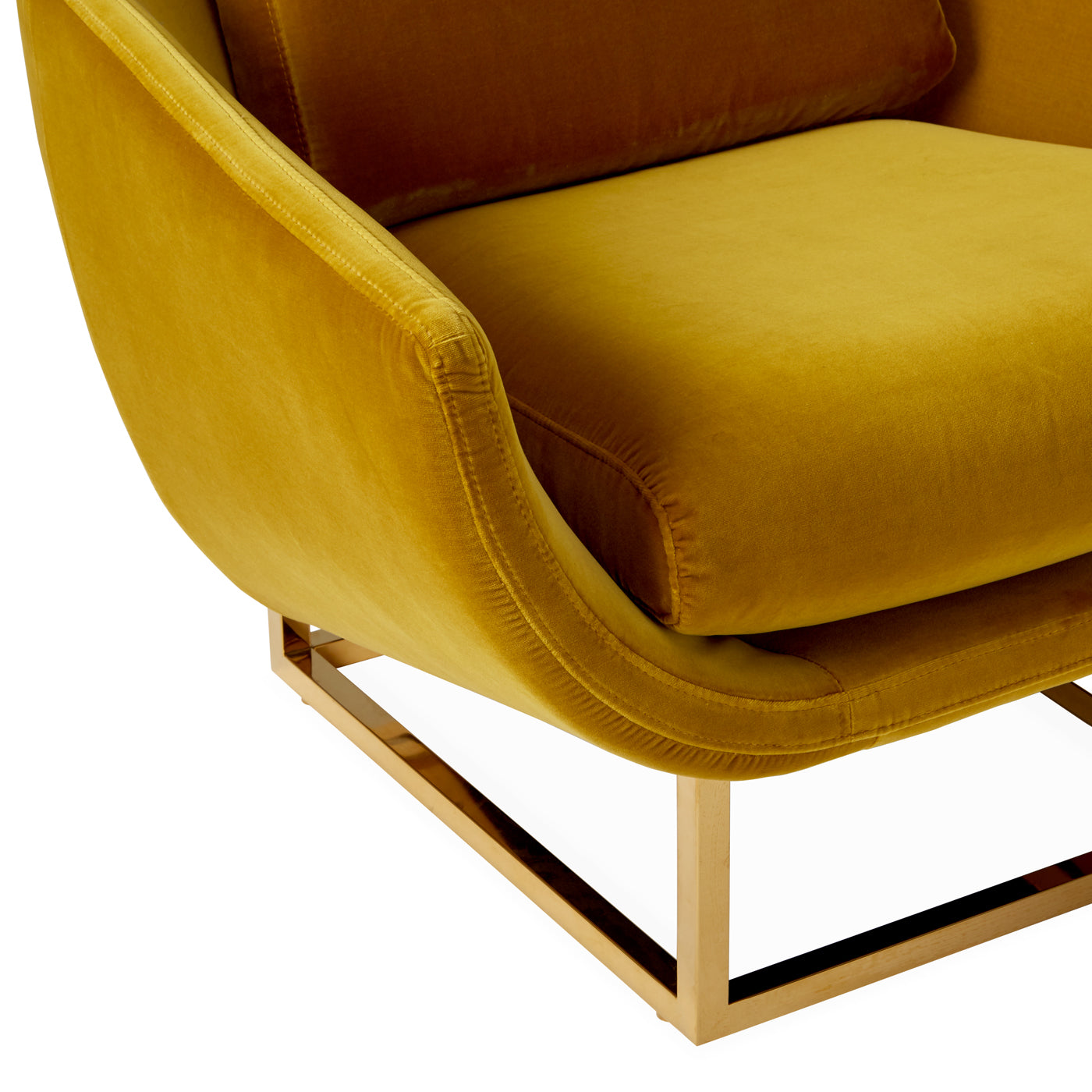 beaumont lounge chair venice lichen velvet frame brass