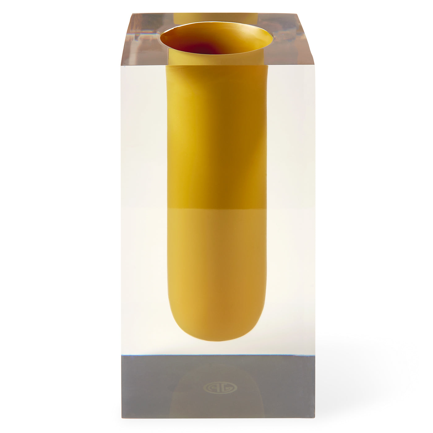 JONATHAN ADLER BEL AIR　透明な花瓶 イエロー Bel Air Scoop Vase – Jonathan Adler