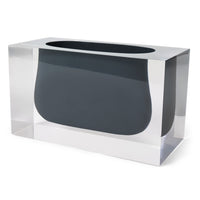 bel air gorge vase acrylic white - front view