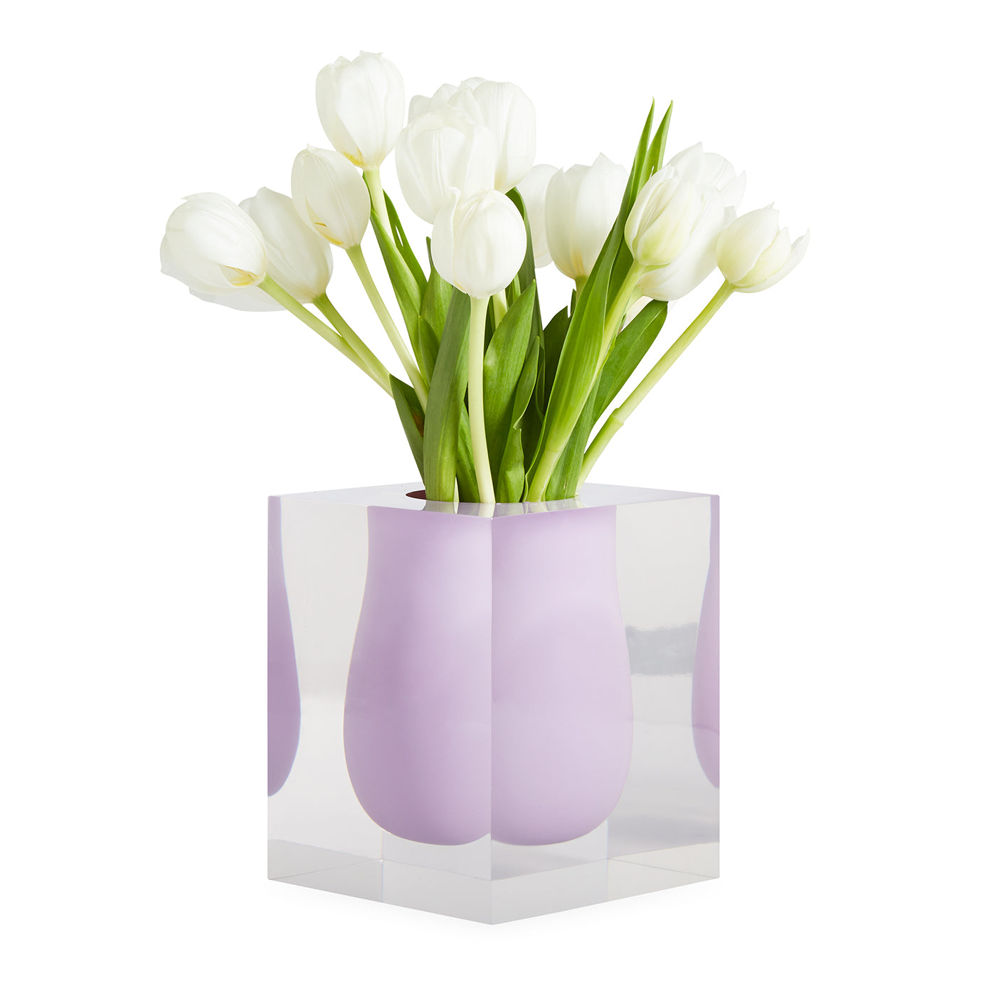 JONATHAN ADLER BEL AIR 透明な花瓶 パープル Bel Air Mini Scoop Vase