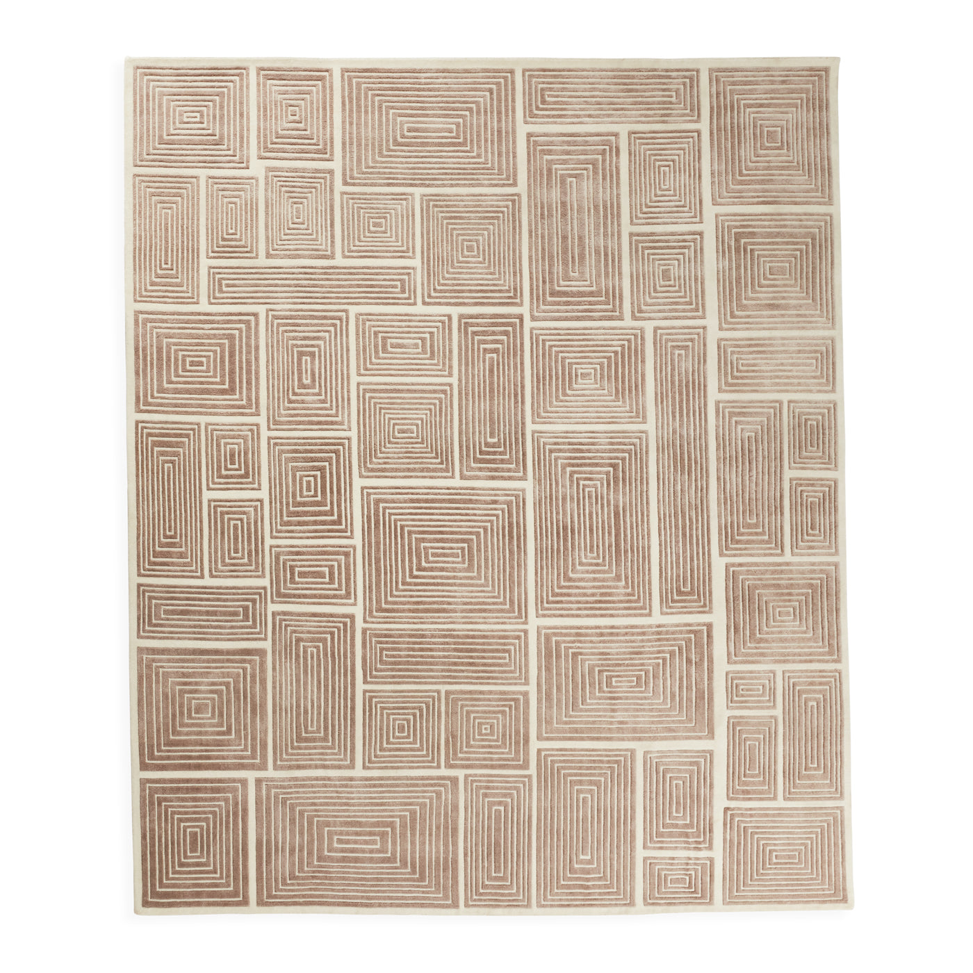 Blocks Hand-Knotted Rug