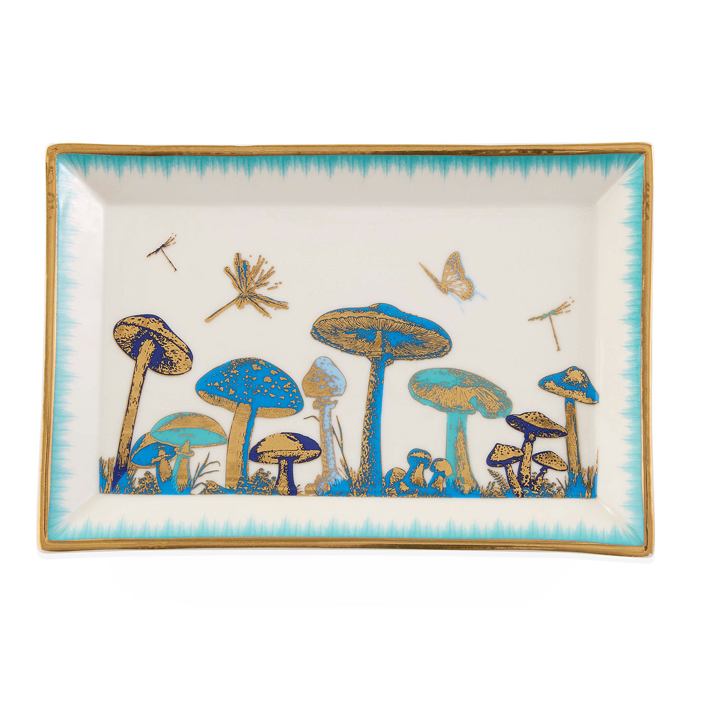 Botanist Mushroom Rectangle Tray - front view