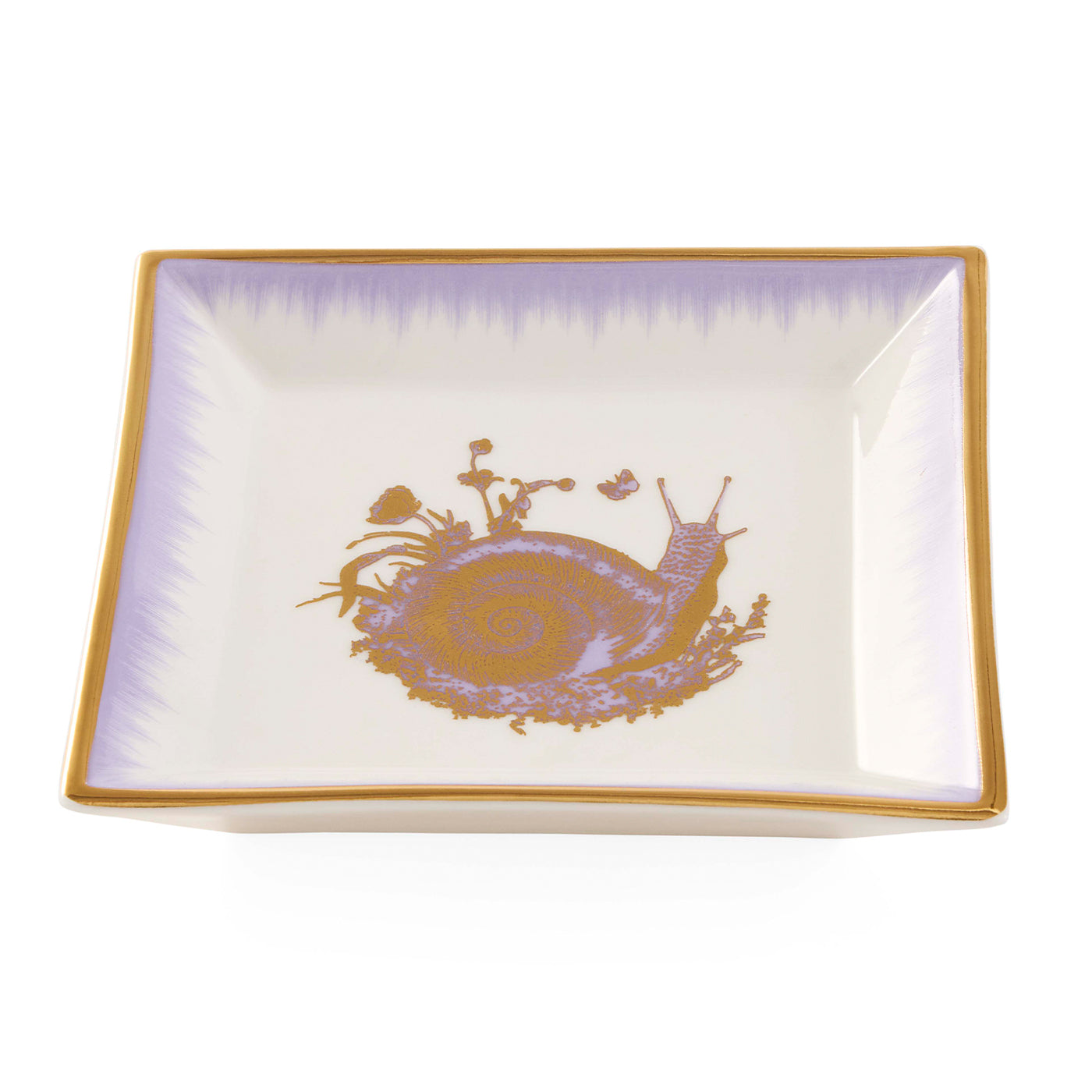 Botanist Snail Square Tray - angle view