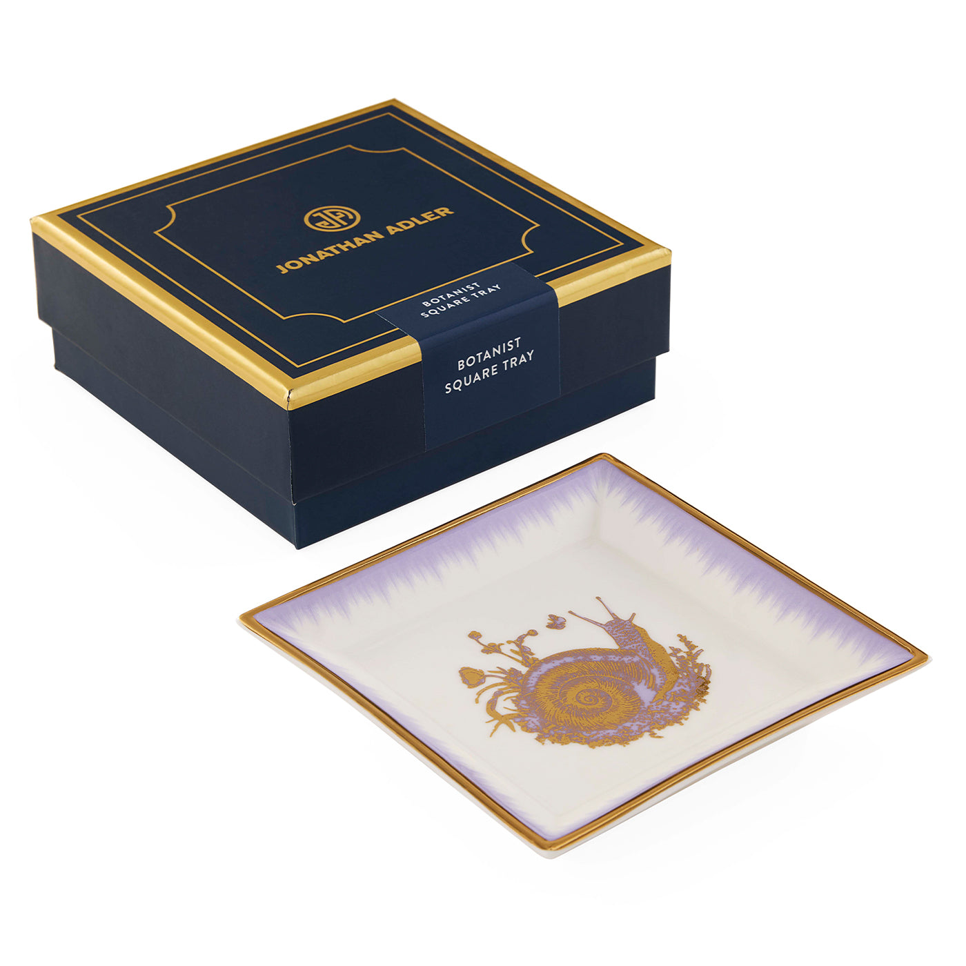 Botanist Snail Square Tray with box