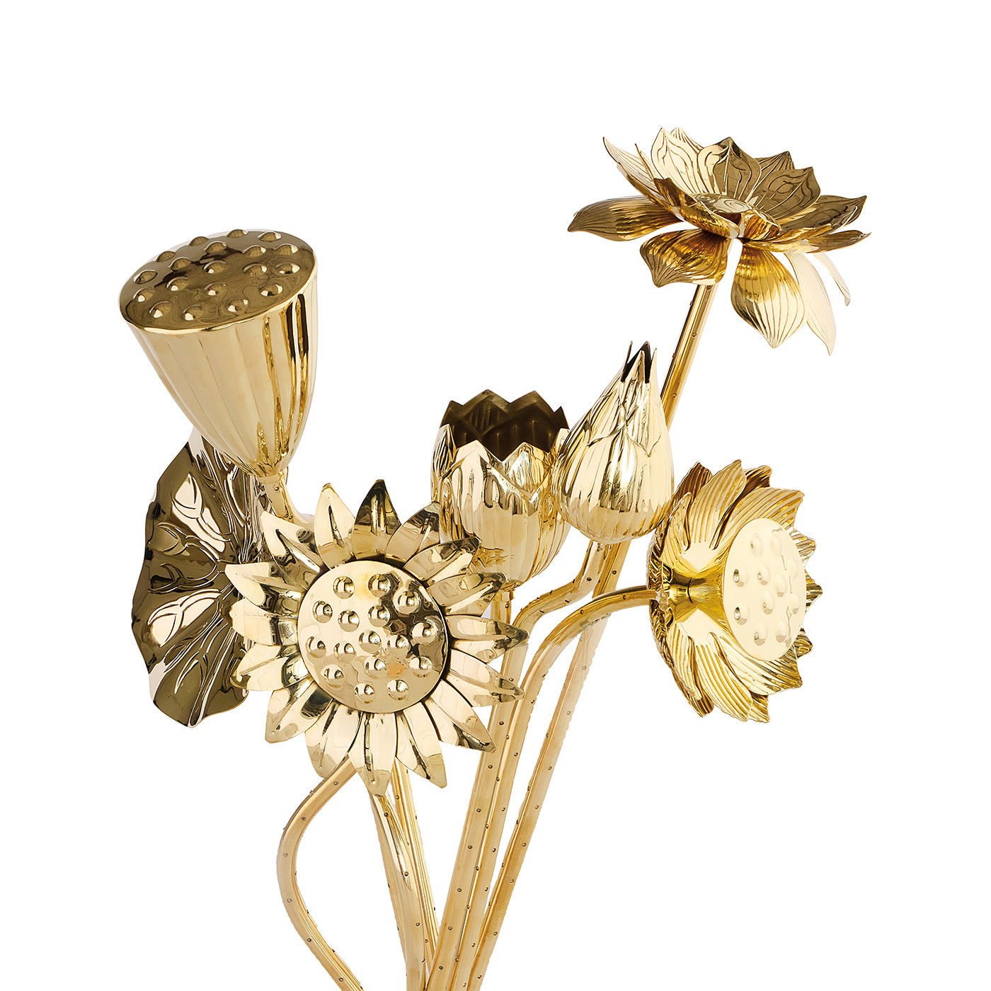 Brass Flowers Bouquet - front shot