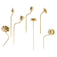 Brass Flowers Bouquet with Como Urn - styled view