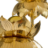Brass Flower Floor Lamp