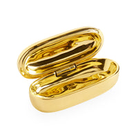 ambien pill box brass - front view